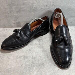 Allen‎ Edmonds Grayson Men’s 11.5 B Leather Tassel Black Loafers Dress Shoes